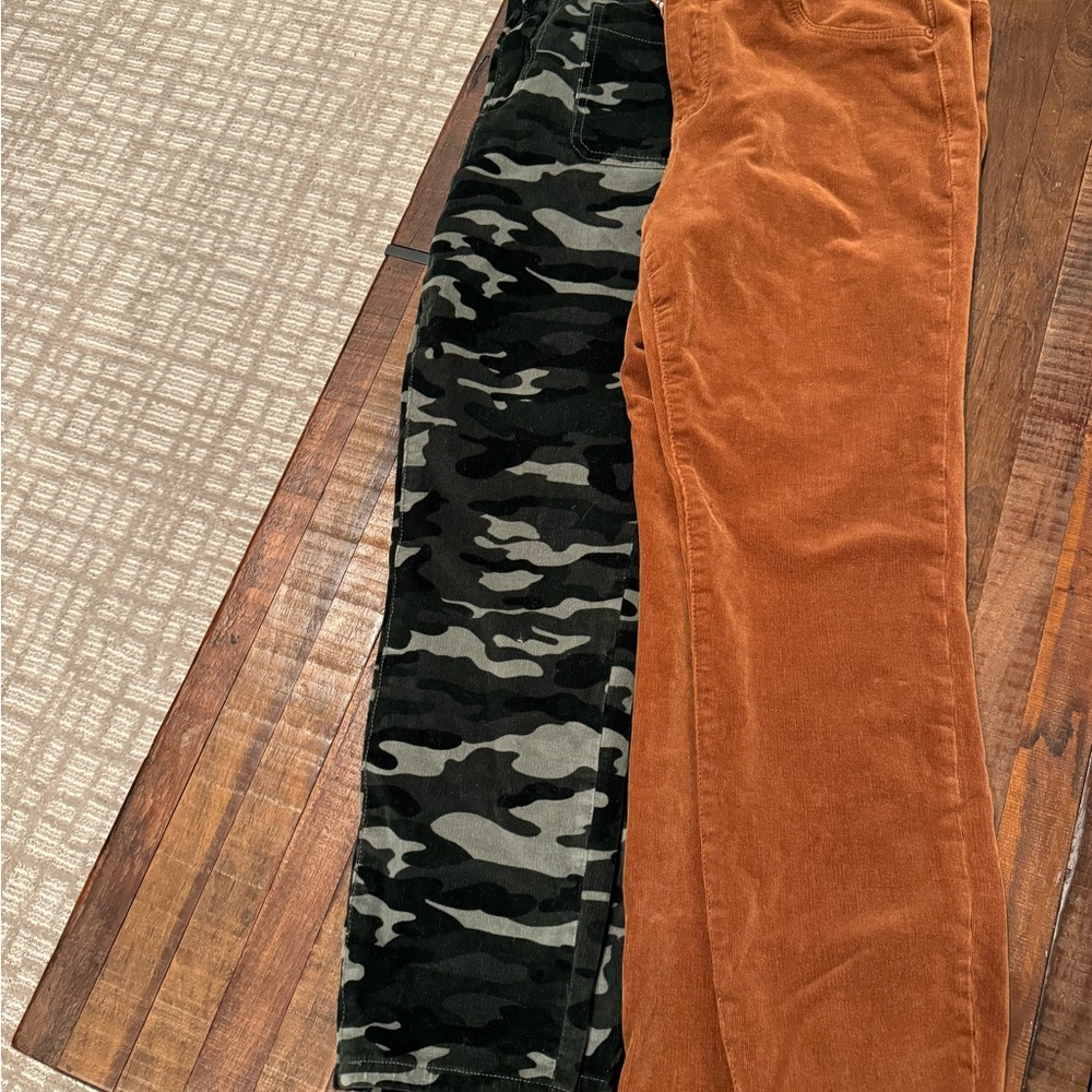 (2) Pair Pilcro Corduroy Pants Size 31 High Rise Skinny, EUC